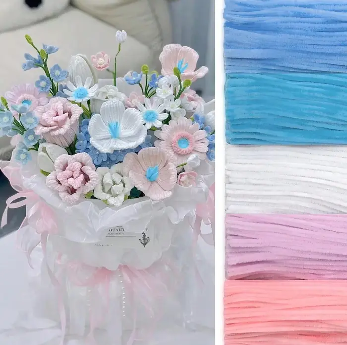 500/600 pièces nettoyeurs de tuyaux tiges de Chenille 12 pouces fournitures artisanales en vrac pour les projets d'art et d'artisanat bricolage cadeau créatif