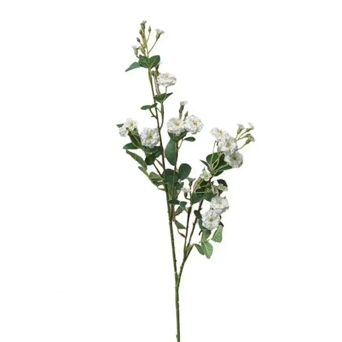 1Pcs Blanc Pastorale Jardin Minuscule Rose Soie Fleurs Artificielles Salon Décoration Style Moderne Décoratif
