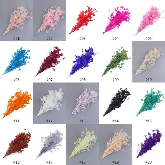 Fleurs de plumes de dinde de haute qualité 25-30CM pour la maison