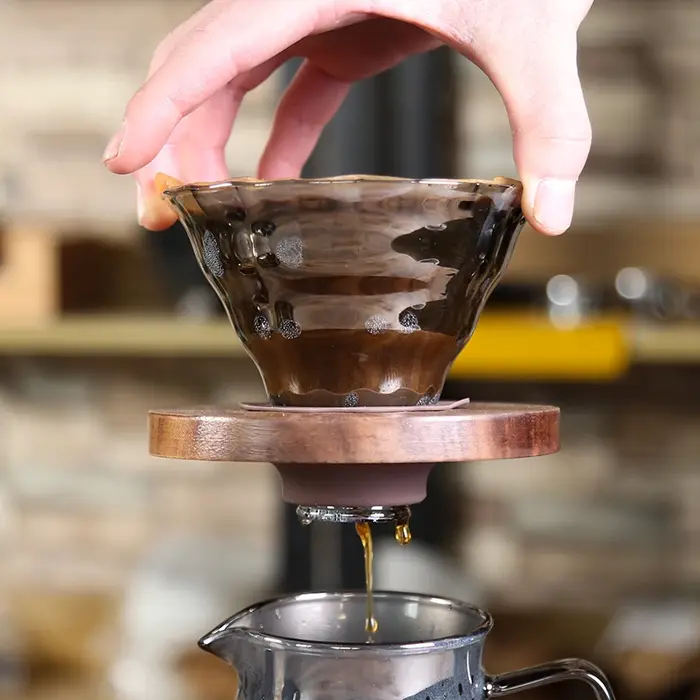 Pot en verre à haute teneur en Borosilicate avec poignée