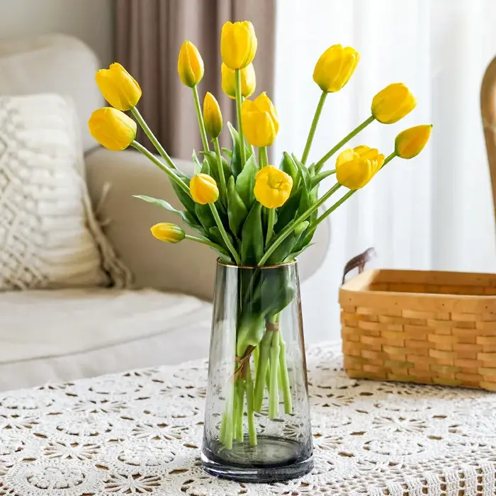 Fleurs tulipes artificielles en PU
