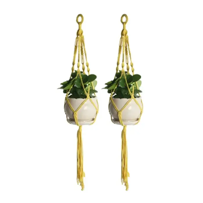 Cintre pour plantes en macramé