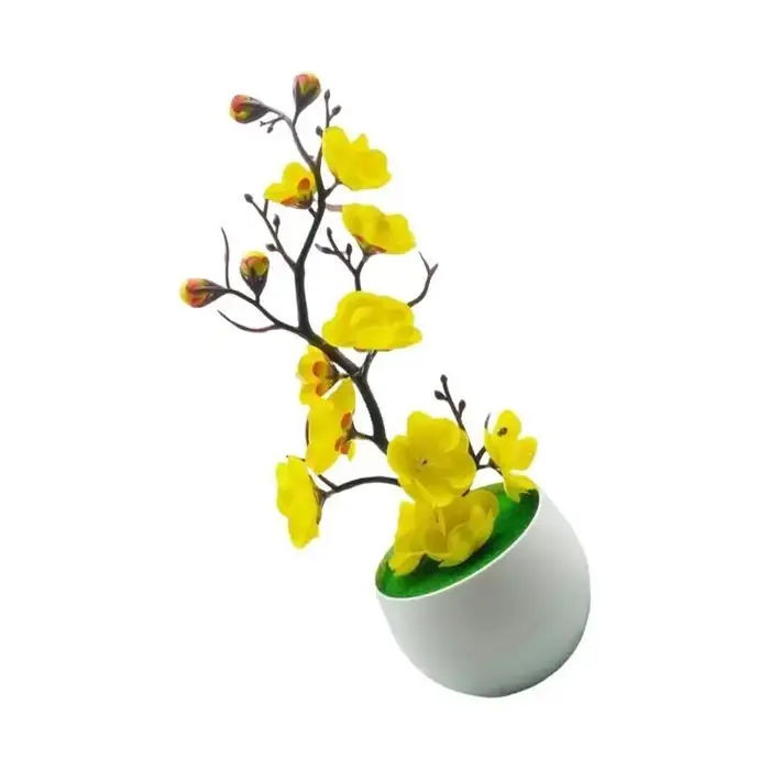 E8BD – arbre artificiel en pot, fleur réaliste, fausse plante, faible entretien, pour maison moderne, décoration jardin