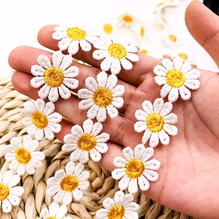 Dentelle soluble dans l'eau Romantic Destroy AndrSun Flower