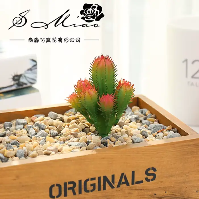 Mini Boule de Plantes Succulentes Artificielles Vertes