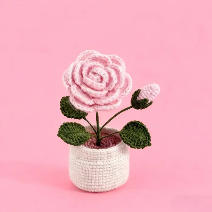 Crochet en laine fait à la main
