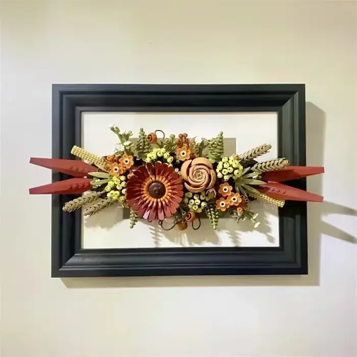 Fleurs artificielles 3D, rose, orchidée, plante en pot, ensemble de blocs de construction DIY, bouquet de fleurs éternelles, modèle de décoration d'intérieur, cadeau de fête