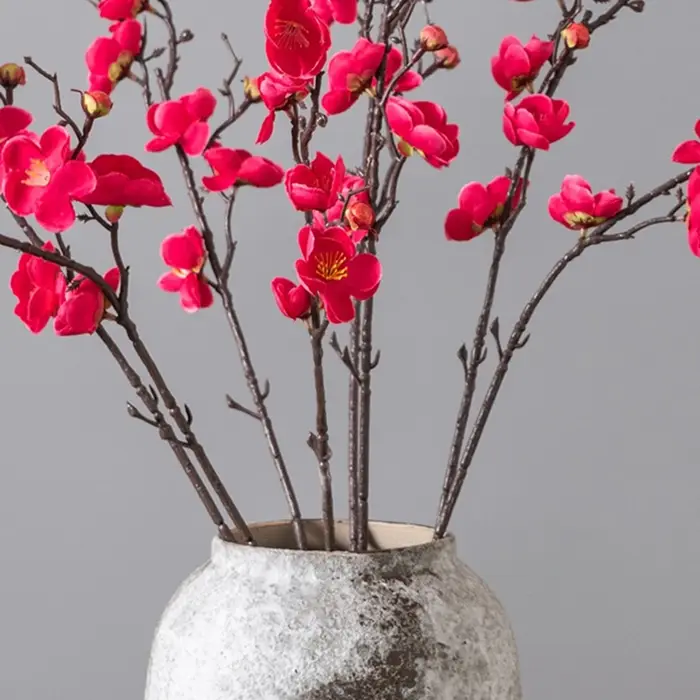 Fleurs artificielles Prune Blossom Peach Branches