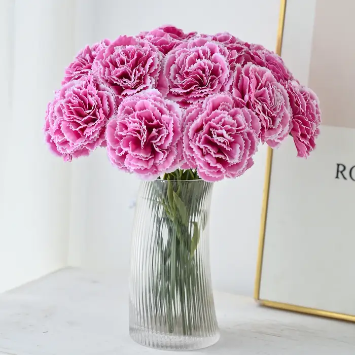 Lot de 5 fleurs artificielles en soie pas chères