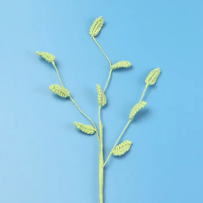 Lingfeng herbe Crochet plante tricot fleur Bouquet décor