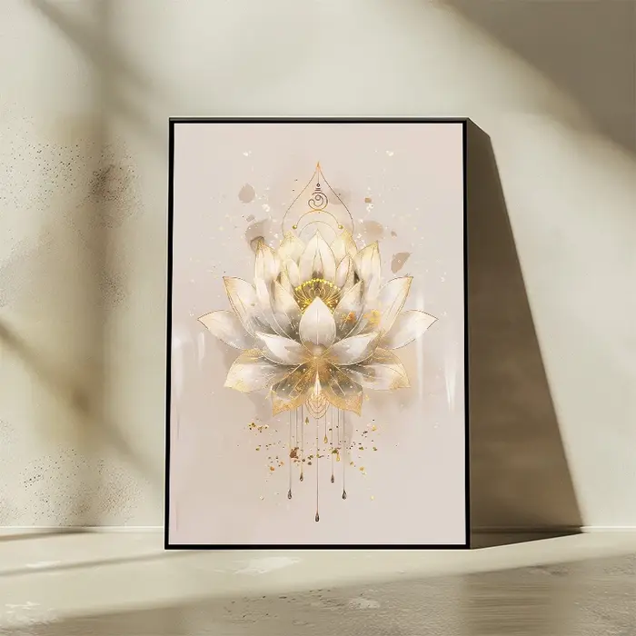 Bouddha fleur de Lotus arbre de vie Yoga méditation affiches et imprimés toile impression mur Art photo pour salon décor à la maison