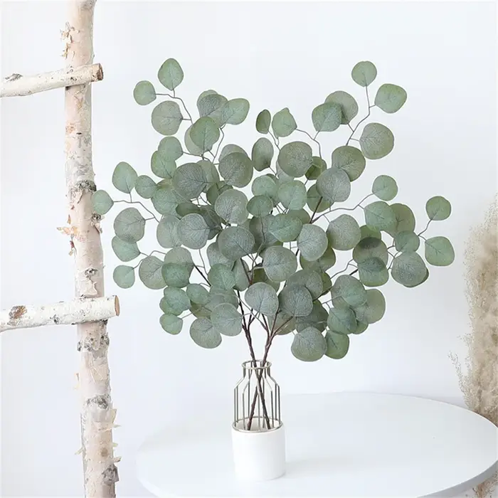 Plantes Artificielles Feuilles D'eucalyptus En Plastique