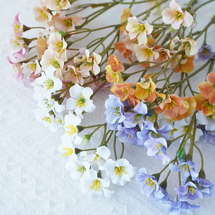 Paullfully-Fausses Fleurs Artificielles Roses pour Décoration de Table