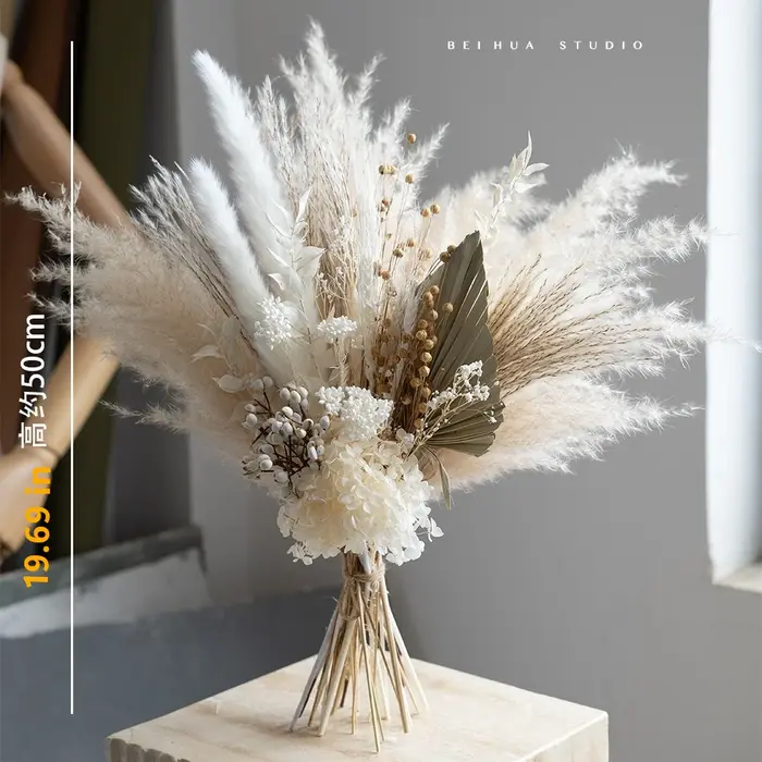Bouquet de fleurs séchées/réelles Maillard