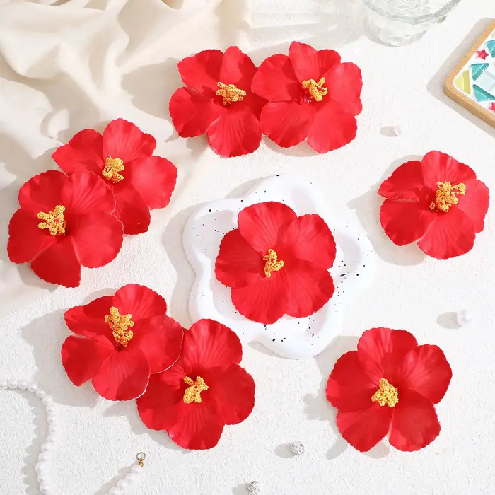 Fleurs d'hibiscus artificielles