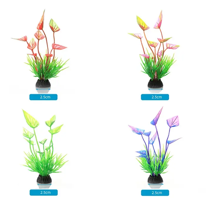 Plantes artificielles de simulation pour décor d'aquarium