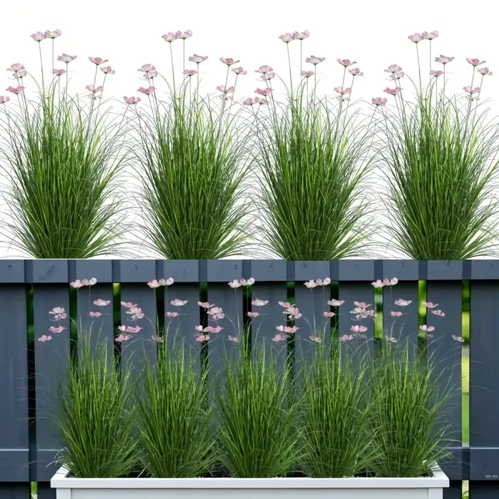 Plantes vertes artificielles 4 pièces, adaptées à la décoration extérieure de jardin, décoration de 