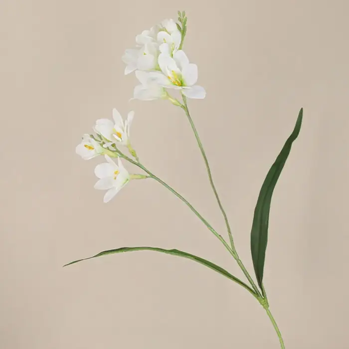 2 Fourchettes de fleurs artificielles de freesia