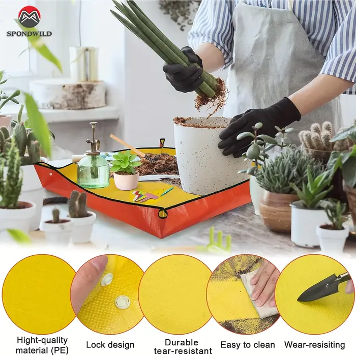 Tapis de plantation pliable pour jardinage