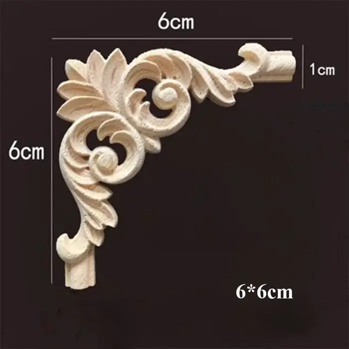 Artisanat sculpté en bois Floral naturel de haute qualité, multi-styles uniques, pièces de meubles d