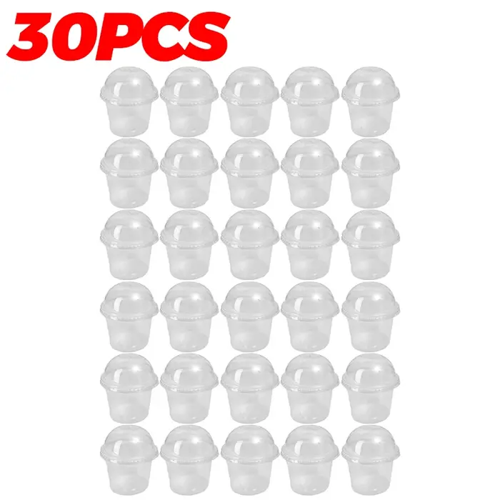 Pots de pépinière transparents avec couvercles