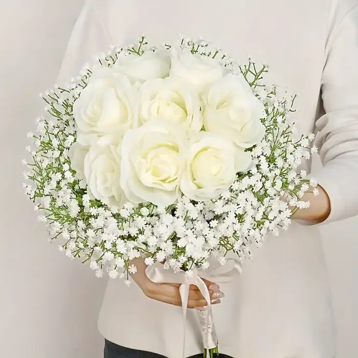 Fleurs artificielles d'haleine de bébé au toucher réel