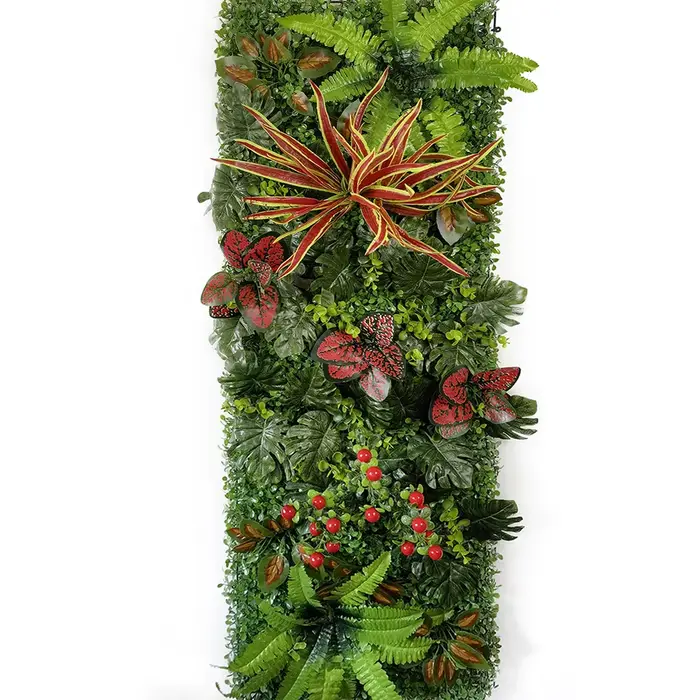 Mur végétal artificiel 40 x 120 cm pour décoration de jardin et maison