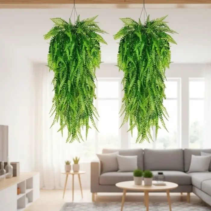 Plantes suspendues artificielles en herbe de Persie