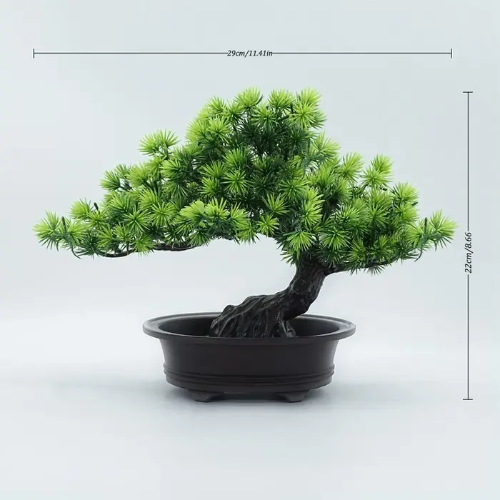 Plante artificielle verte faux bonsaï arbre intérieur étagère bureau salle de bain ferme décor maison chambre