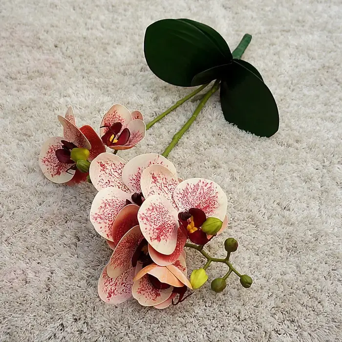 Fleurs artificielles orchidées papillon en plastique