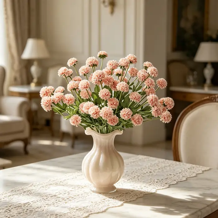 Fleurs Artificielles en Soie Chrysanthèmes pour Jardin