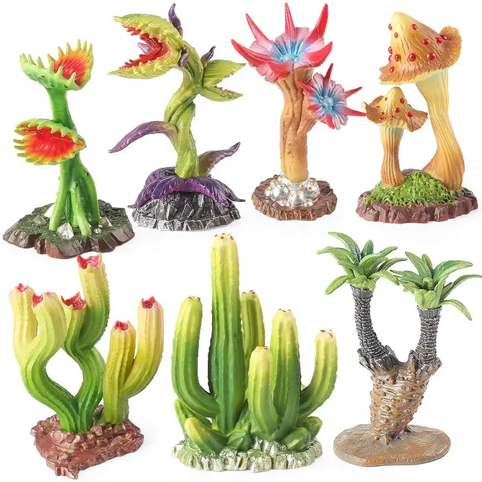 Simulation plante solide ornement champignon vénus piège à mouche Carnegiea Gigantea jardin pot de fleurs décor à la maison Miniatures