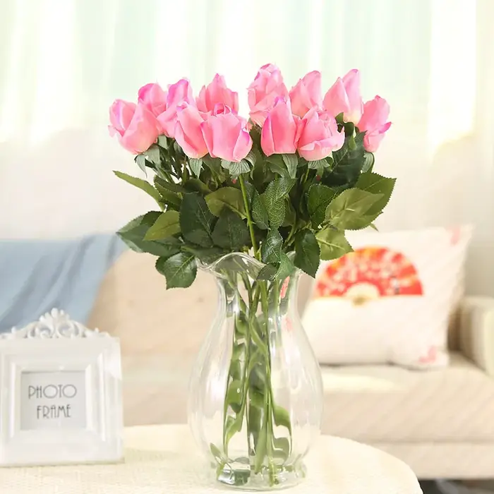 Fleur de pivoine en soie fraîche