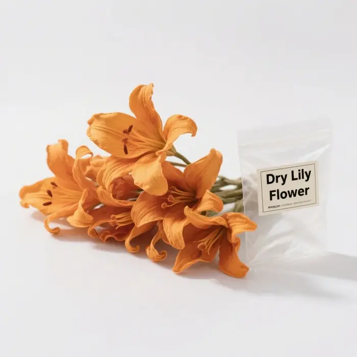 Fleurs de lys séchées décoratives de qualité supérieure, pour artisanat DIY, fabrication de savons, bougies, encens, décoration intérieure et salle de bain