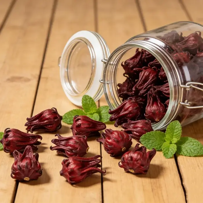 Fleurs séchées de rose et d'aubergine naturelles de haute qualité en vrac