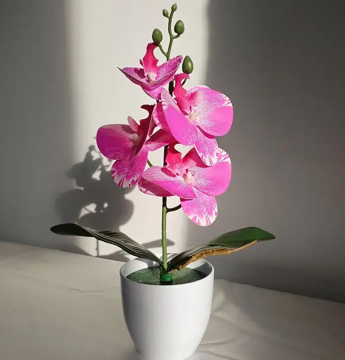 Bonsaï simulé papillon orchidée artificielle plante en pot bureau Table à manger maison bureau Vase