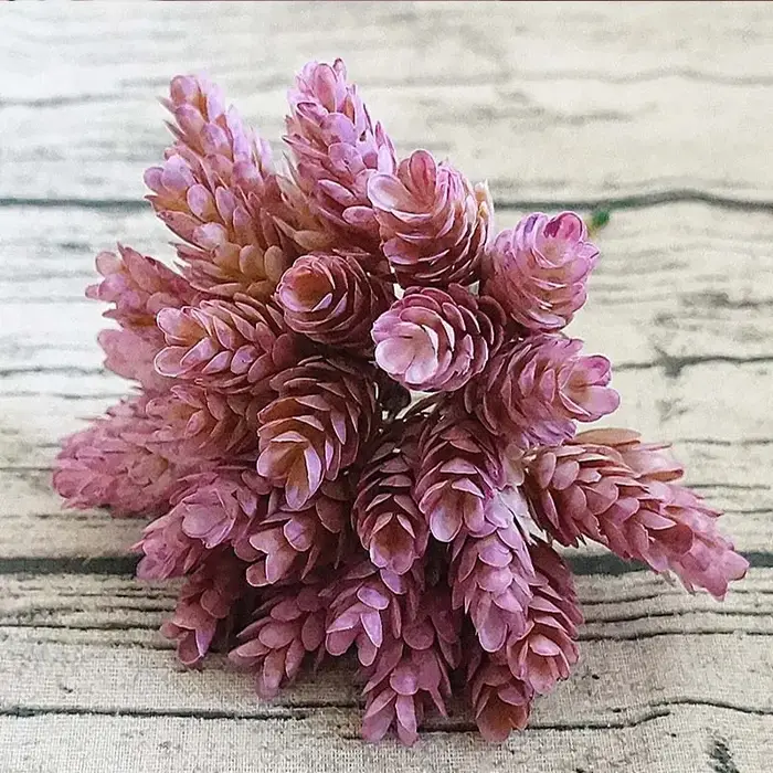 30 pièces/lot fausse plante verte fleurs artificielles en plastique bon marché pour la maison Table 
