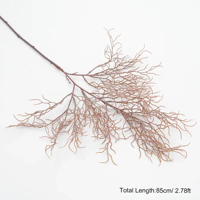 Branche de plante artificielle C2024, herbe de corail Orange, bricolage, accessoires d'arrangement F