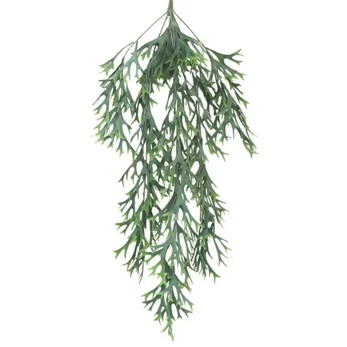 Plantes artificielles de 80 cm, fougères de cerf en plastique, feuilles réalistes, plantes artificielles suspendues au mur