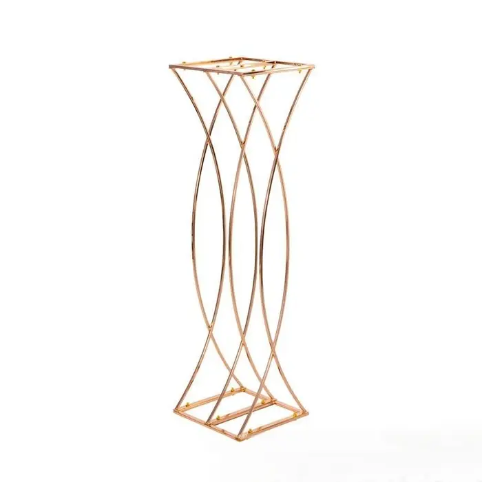 Supports de fleurs pilier centres de Table de mariage doré 80CM de haut route plomb décor à la maison