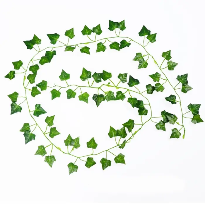 Feuilles de vigne vertes de 2 mètres, plantes artificielles pour la maison, accessoires de décoratio