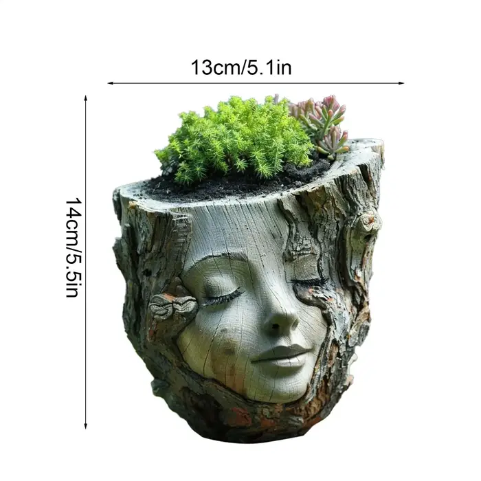 Vase en forme de tête de fleur