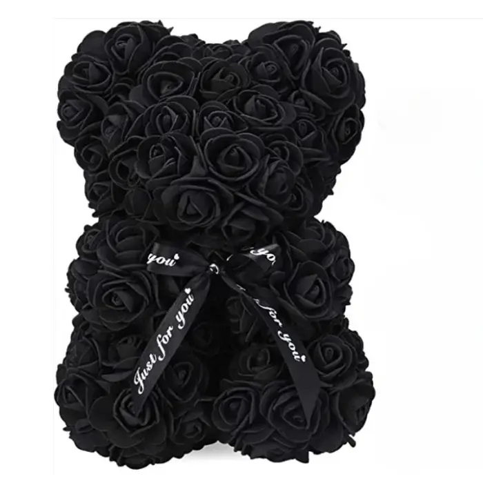 Rose éternelle artificielle 2026 en forme d'ours en peluche pour la fête des Mères