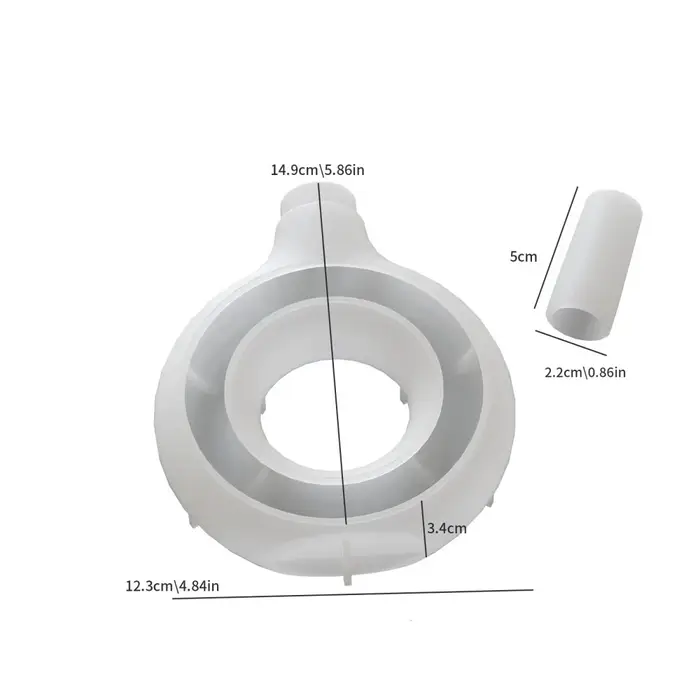 Moule en silicone pour vase en forme de donut nordique, pot à fleurs, mini vase pour arrangement flo