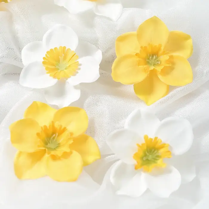 Fleurs artificielles narcisse en soie