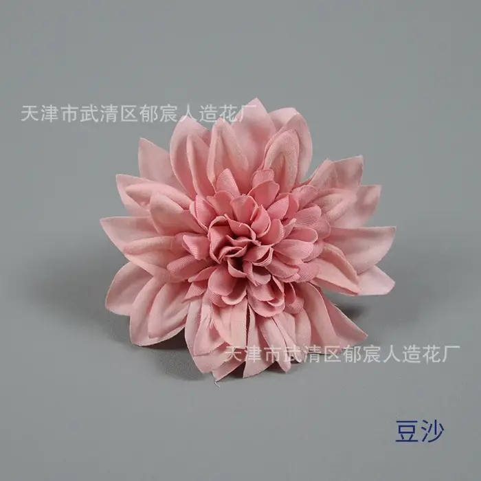 10 têtes de fleurs artificielles Dahlia de 10 cm, grandes, pour décoration de mariage, de maison, ac