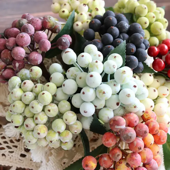 Berry Fleurs Artificielles Bouquet En Plastique Faux