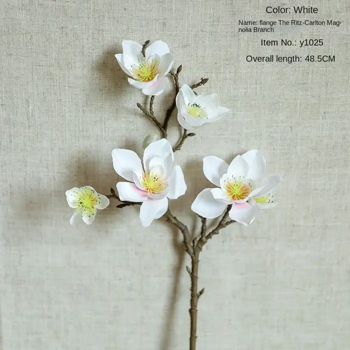 5 têtes fleur artificielle Francica multi-têtes Magnolia INS fausse fleur mariage décoration de la m