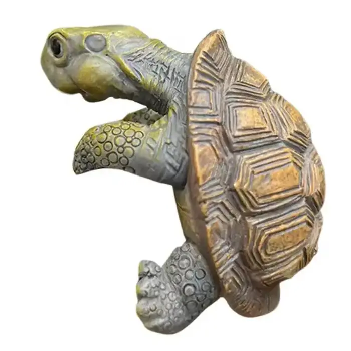 Ornement de tortue de simulation, tortue de dessin animé, décoration de jardin extérieur, décoration