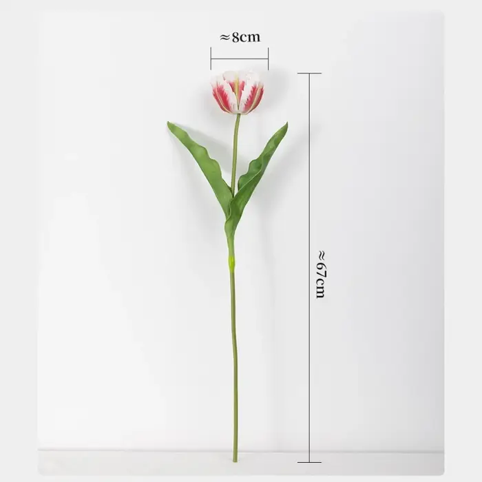Lot de 5 fleurs artificielles de haute qualité en PU